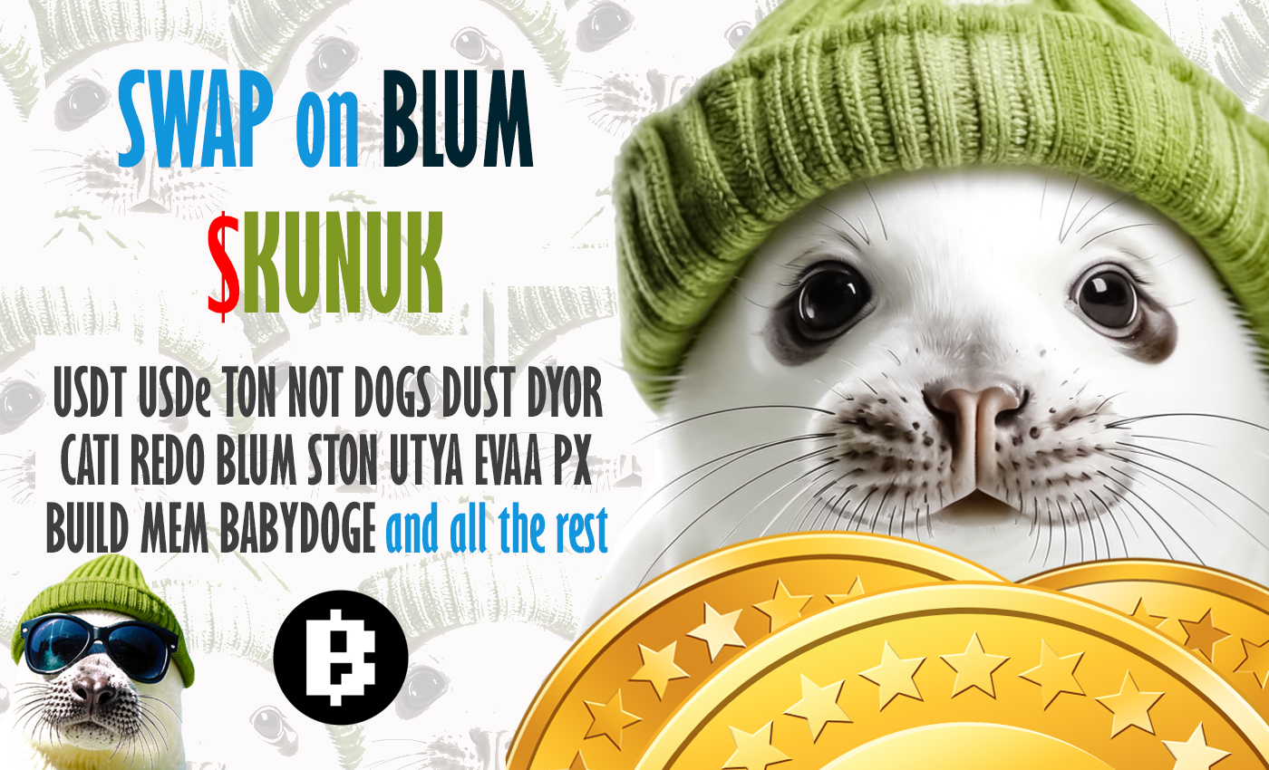 KUNUK swap memecoin BLUM blockchain TON